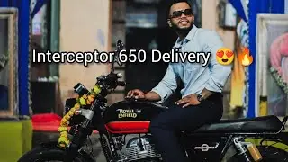 TAKING DELIVERY OF INTERCEPTOR 650 😍🔥 | ROYAL ENFIELD NAVI MUMBAI