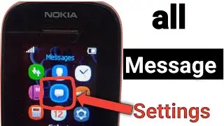 Nokia Keypad Mobile Me Message Setting Kaise Kare Drafts, Distribution lists, Screened Message