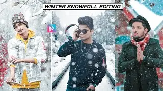 Winter Photo Editing- with snowfall Editing in picsart Mobile- Taukeer Editz, Nsb Pictures,Riyaz Aly