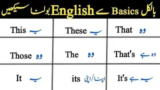 English Basics Made Easy | This, That, These, Those, It, Its Explained in Urdu