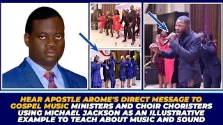 HEAR APST AROME'S DIRECT MESSAGE TO MUSIC MINISTERS AND CHOIR CHORISTERS ABOUT MUSIC AND SOUND