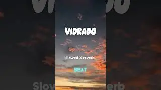 🎵 VIDRADO(Slow + Reverb) | Indian Vibe | LoFi Chill Remix#vidrado  #SlowAndReverb #Lofisong #LoFi