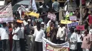 PROTEST RALLY by North KARNATAKA JNV's at DHARWAD on 11.02.2013