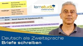 Briefe schreiben - Deutsch als Zweitsprache (DaZ)