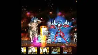 Cat God vs Boosted Ultima Galaxy Cosmo #shorts #battlecats #bcu #boosted #catgod #ultima #cosmo