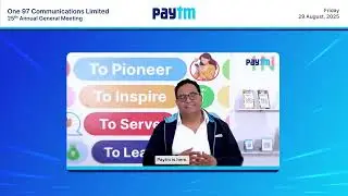 Paytm -One 97 Communications Ltd. AGM 2025 | Paytm Annual General Meeting FY 24-25