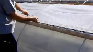 Wiggle Wire Installation - Attaching Plastic to Greenhouse