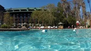 Disney's Wilderness Lodge Silver Creek Springs Pool and Jacuzzi Spas, POV Slide, Geyser