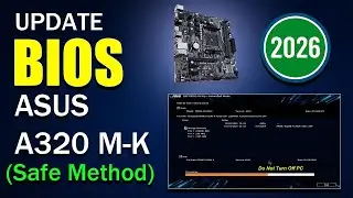ASUS A320M-K BIOS Update 2026 (Safe Method | EZ Flash Guide)