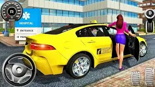 US Taxi Prado Car Cab Parking Simulator Car Driving In Open World City 3D Android Gameplay
