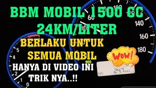 BBM MOBIL 1500 CC SEIRIT INI, LAKUKAN CARA INI SEKARANG