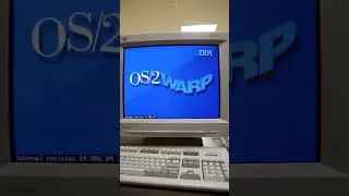 POV It's 2004 go to work at IBM OS/2 Warp 4 office workstation bootup in the BACKROOMS