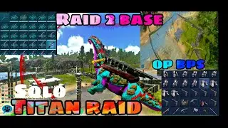 [ ARK MOBILE ] PVP WIPE carno Island Titan raid crazy loot