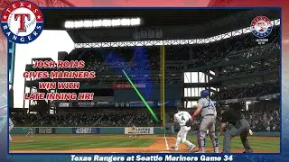 MLB THE SHOW 23 - Texas Rangers at Seattle Mariners Game 34