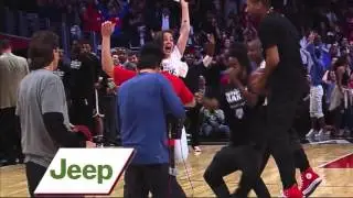 Clippers Fan Sinks Half Court Shot and Wins a New Jeep