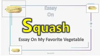 Squash Vegetable | Essay On Squash Vegetable | My Favorite Vegetable Squash | Few Lines About Squash
