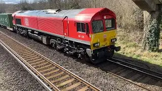 Class 66 + 444 Desiro | 66125 + 444014 + 444029 | DB Cargo UK + SWR