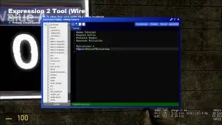 Garry's Mod - Expression 2 Tutorial #1 - Basic directives, operations and functions