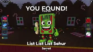 How to get List List List Sahur in Find the Brainrot [296] - Roblox