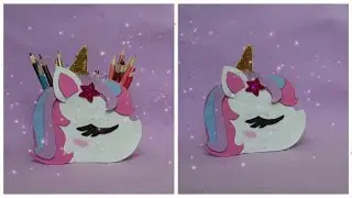 DIY Unicorn Pencil Holder | Foam Sheet Crafts