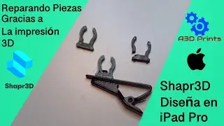 Reparando piezas rotas mediante IMPRESION 3D | Con el iPad Pro 2020 y Shapr3D | Ingenieria inversa