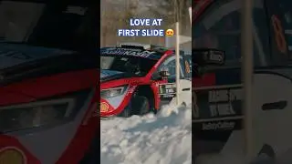 Snowy Passion: A Rally Love Affair on Ice 🥰 ❄️ #WRC