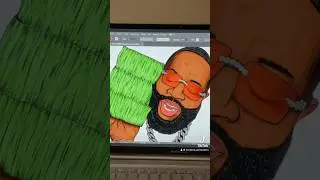 Rick Ross #music #rickross #parati #viral #drawing