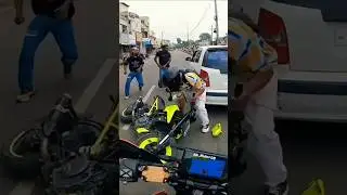 ktm duke 390 accident😱😱  shorts ll LIve accident with car 🚗 ll#shorts #viral #ytshorts