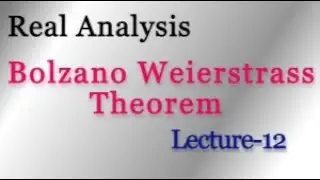 Bolzano Weierstrass Theorem for Sets | Proof | Real Analysis Lecture -12 | Sharde Mathematics |