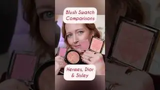 Сравнение румян с Hermes Roccabar, Sisley Orchid и праздничными румянами Dior