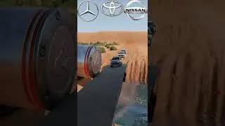 Can a Nissan, Prado and Merc GLE ESCAPE the Police Bollard? BeamNGDrive #beamngdrive #shortsyoutube