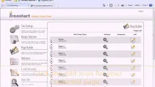 Tutorial 3 - Website Builder Content Management System - Freestart Plc
