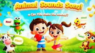 Animal Sounds All Around || @SaiManNR  Nursery Rhymes | School Song for Kids