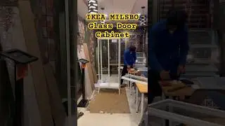 IKEA MILSBO Glass Door cabinet Transform Your Space:  | Easy DIY Guide #ikea #ikeanavimumbai