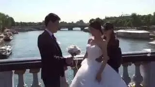 Paris Most Famous Bridge + a Bride