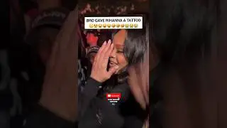 bro gave Rihanna a tattoo 😳😲😂😂😂🤣🤣🤣😭😭😭 #rihanna