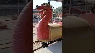 Dragon train ride at Mojoland amusement park, Murthal #jhula #ride #shorts