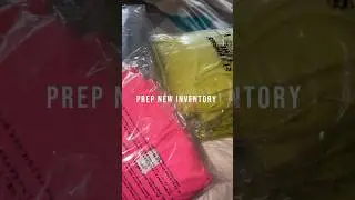 How I Prep Inventory For My Boutique🩵 #boutiqueowner #boutiquevlog #businessowner #fashionboutiqe