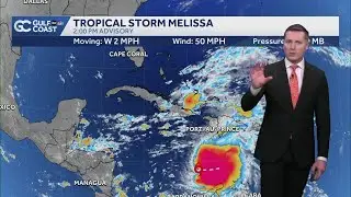Tracking the Tropics: Tropical Storm Melissa moves slowly in the Caribbean