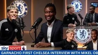 Alejandro Garnacho&rsquo;s First Chelsea Interview with John Mikel Obi! 💙