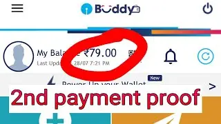 sbi buddy app 2nd payment proof || earn unlimited cash and transfer to bank account ||
