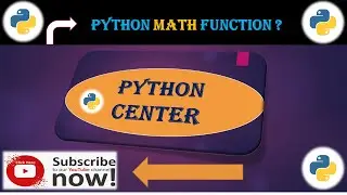 Python Math Function | Python Center | PC | Python Programming |