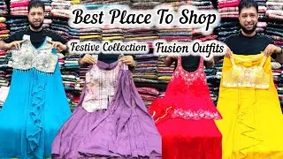 Latest Fusion & Party Wear Outfits Festive Collection in Malleshwaram#indowestern #partywear