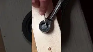 Use a screwdriver to open the bolts in the wood because of the looseness, add an L key to open it.