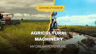 Rice Harvesting In Cambodia Working Skills by Use Agricultural Machinery Kubota DC-108X.