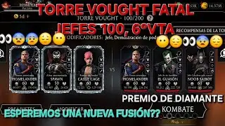 TORRE VOUGHT FATAL JEFES 200 FINAL 6&deg;VTA. PREMIO D DIAMANTE👀 | MORTAL KOMBAT MOBILE |