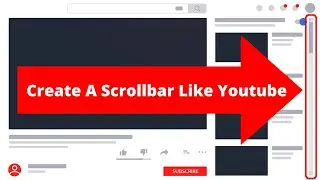 Create a Scrollbar Like Youtube | Custom CSS Scrollbar