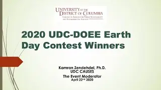 Earth Day 2020 Poster Contest Winners