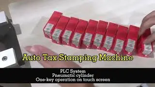 Automatic tax stamping labels applicator equipment