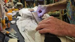 Replacing Bone Nut on Les Paul Jr - Part 3 ft Toby Traylor (raw video)